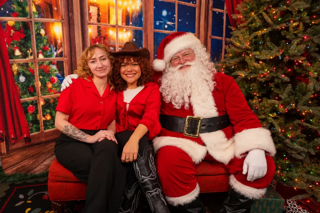 Cozy Christmas Portrait with Santa