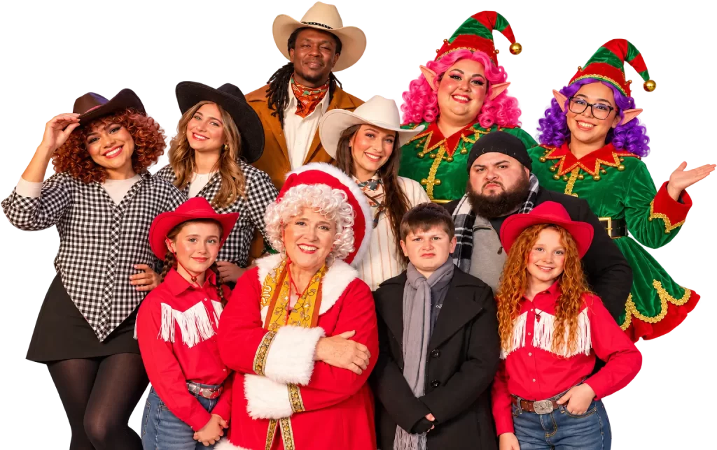 Festive Cowboy Elf Holiday Cast