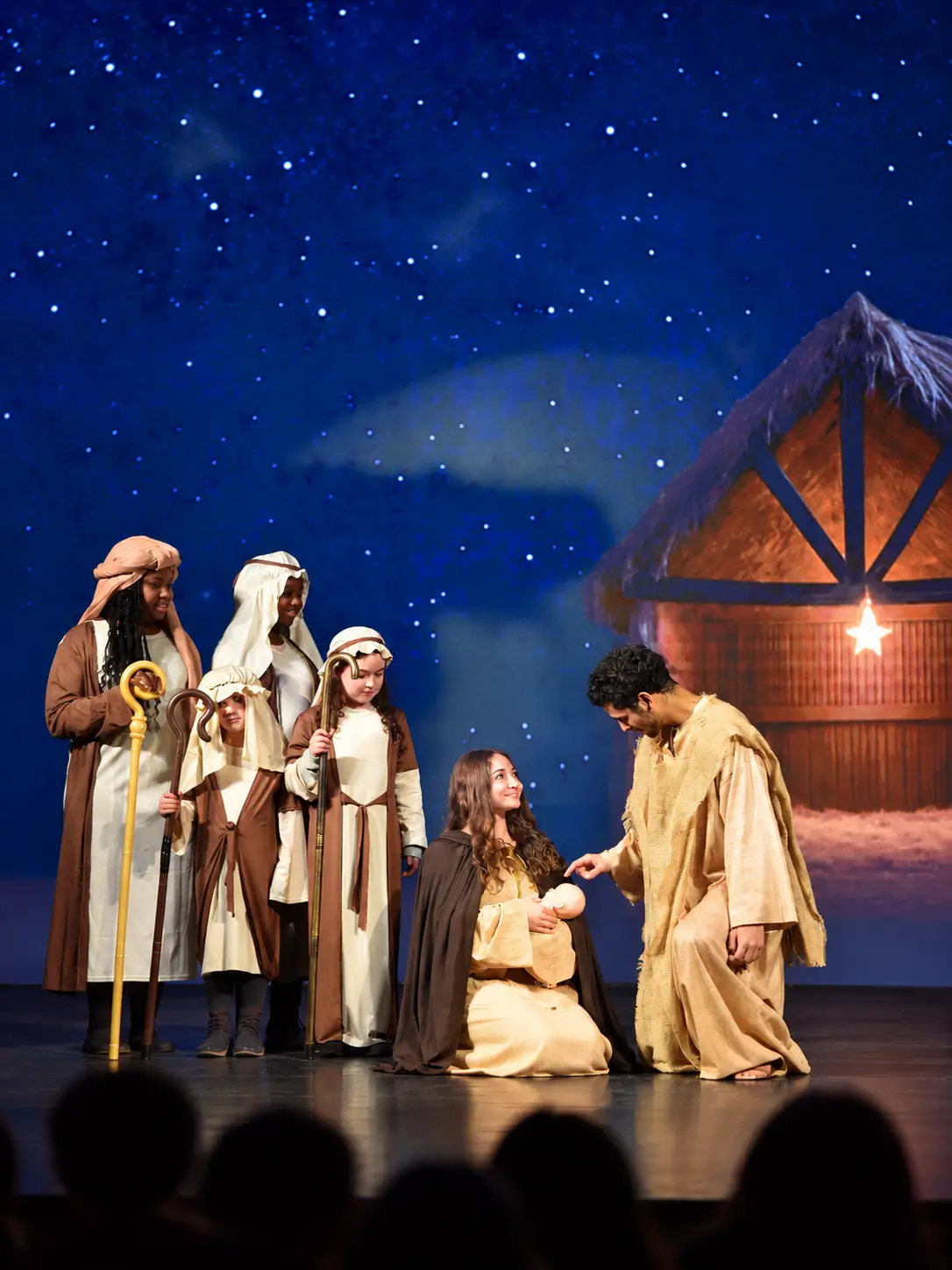 Starry Night Nativity Tableau
